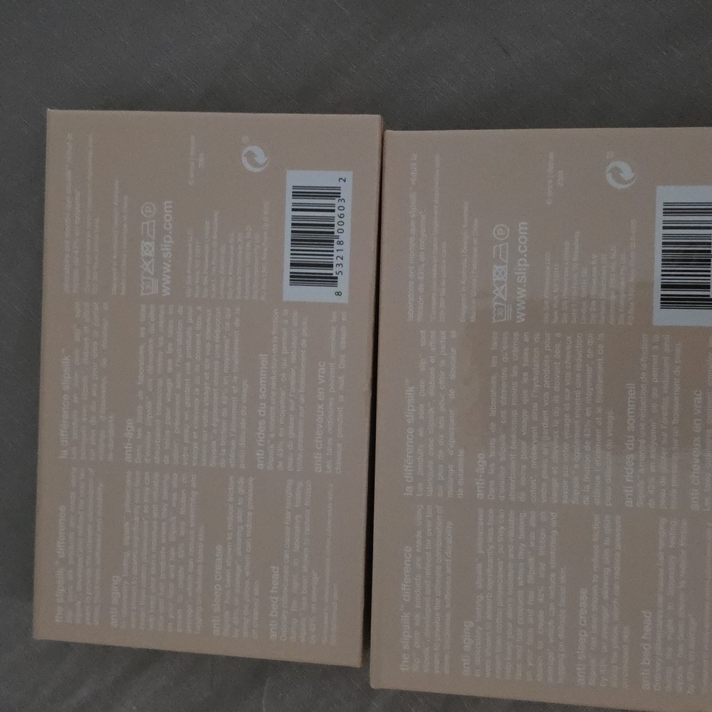 Set of 2 BNIB Slip Caramel Silk  Zippered Pillowcases x2 - Picture 11 of 11